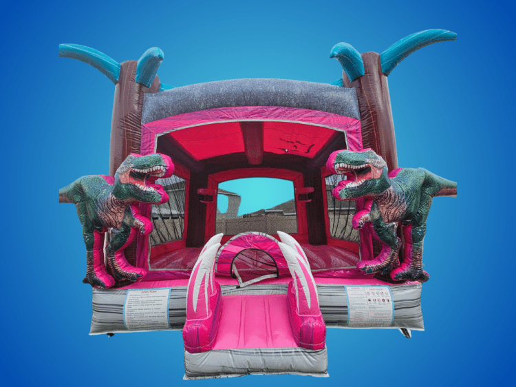 13x13 Pink Dinosaur Bounce house