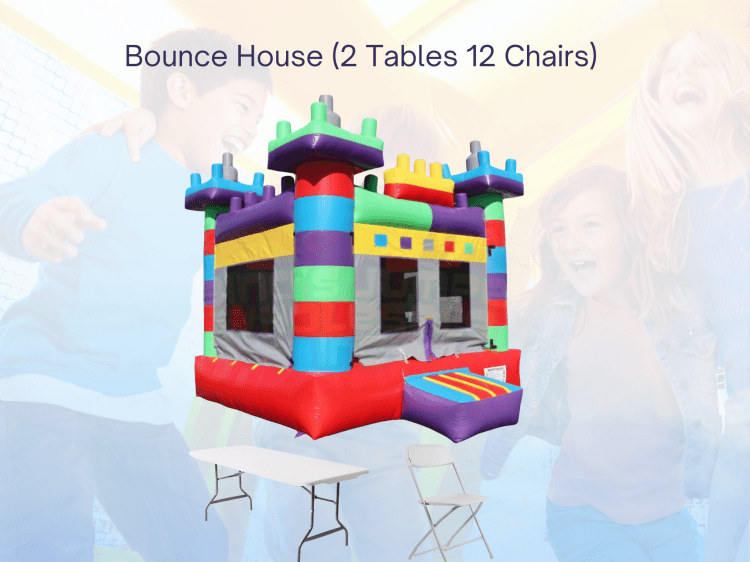 #1 Bounce House  Package (2 Tables 12 Chairs(