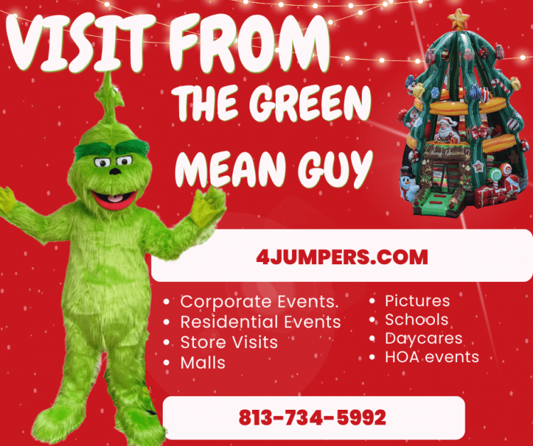 Visit from the Green Mean Guy (Hourly Rate)