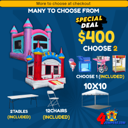 Bounce House With Slide Package #2